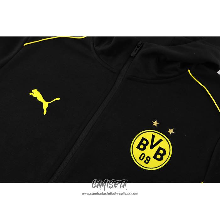 Chandal con Capucha del Borussia Dortmund 2024 Negro